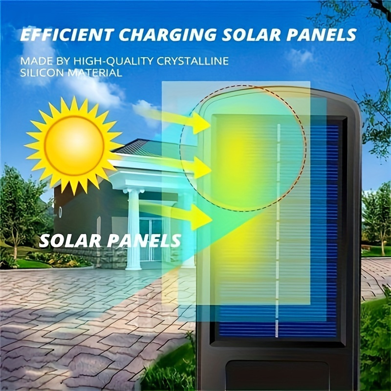 2 bucăți Lumini Solare cu Senzor de Mișcare și Telecomandă, Lumini de Securitate Alimentate Solar, Lumini pentru Alei, Grădină, Garaj, Curte, Terasă