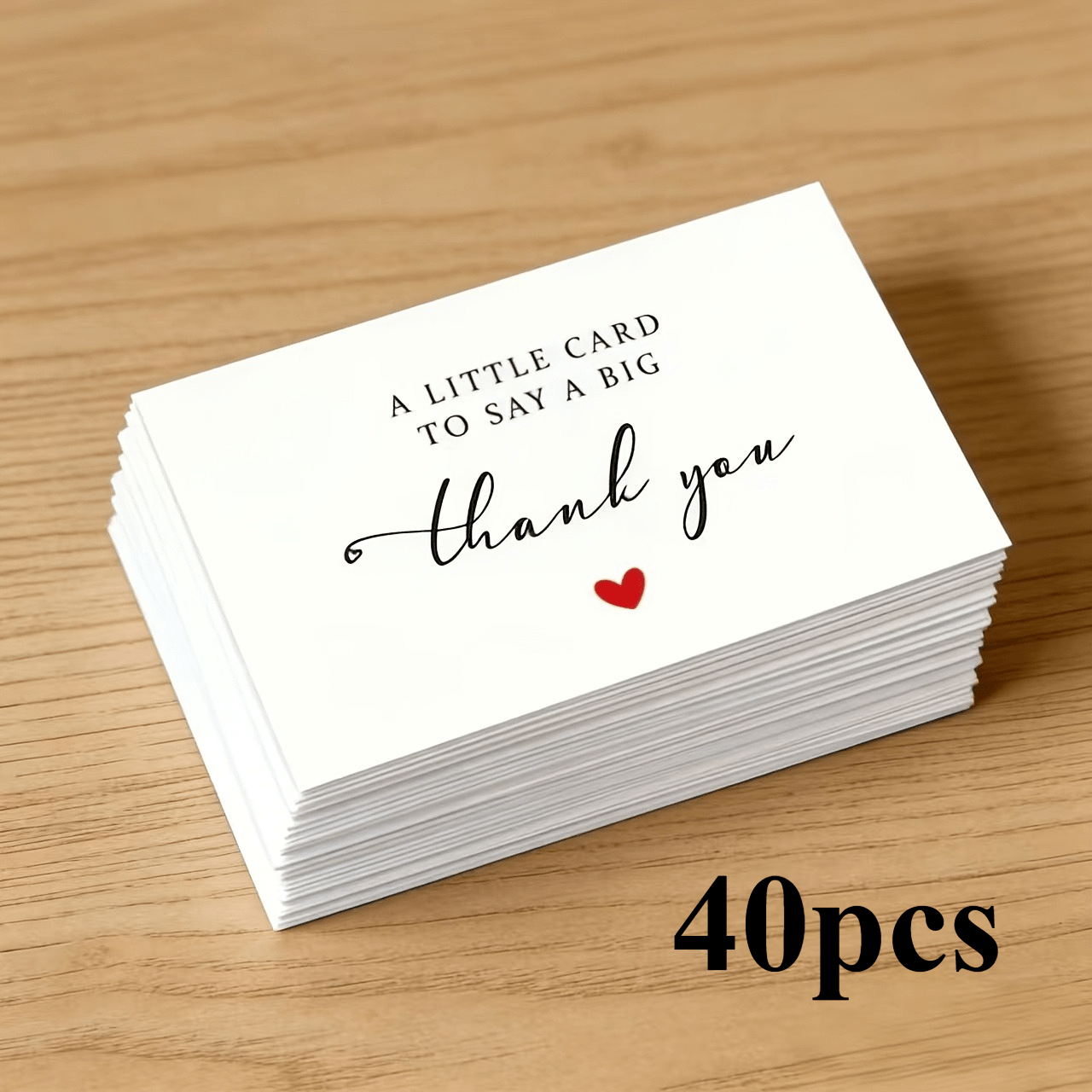TEMU 40/80/120 cartes de remerciement, chaque petite carte représente un grand , significatives, légères et faciles à utiliser