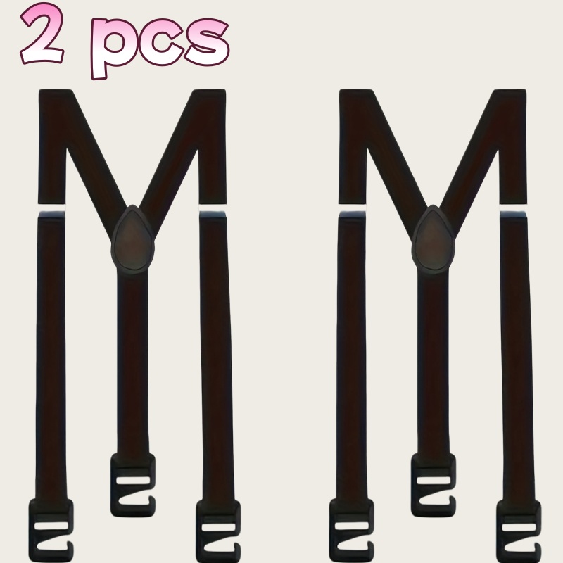 2pcs Y-shape Invisible Pants Waist Lifter, Adjustable Non-slip No , High Elastic Nylon Webbing, For Daily Outfit, Men's Pants Tightening Holder