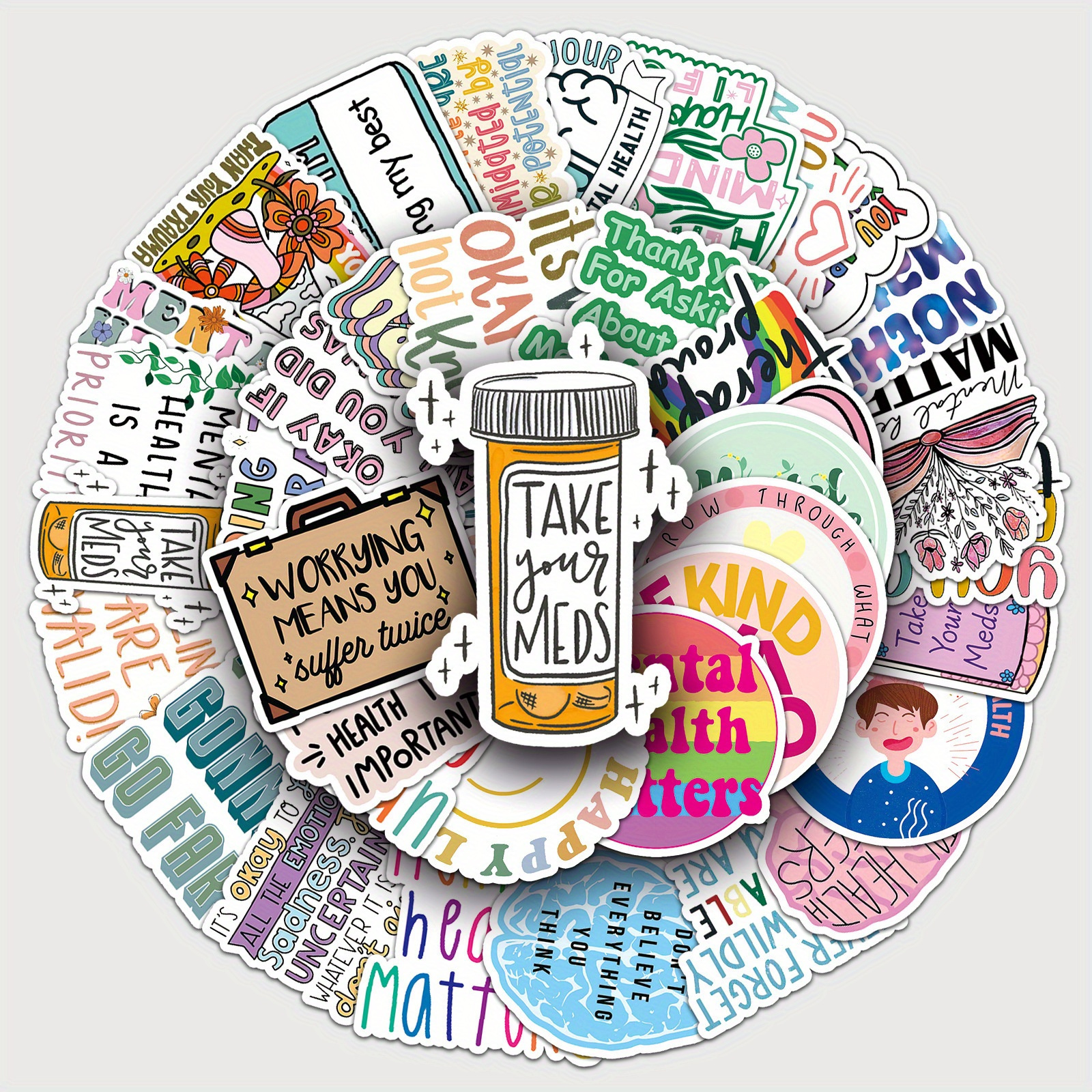 

50pcs & - -, - Decals For Laptops, Water Bottles &