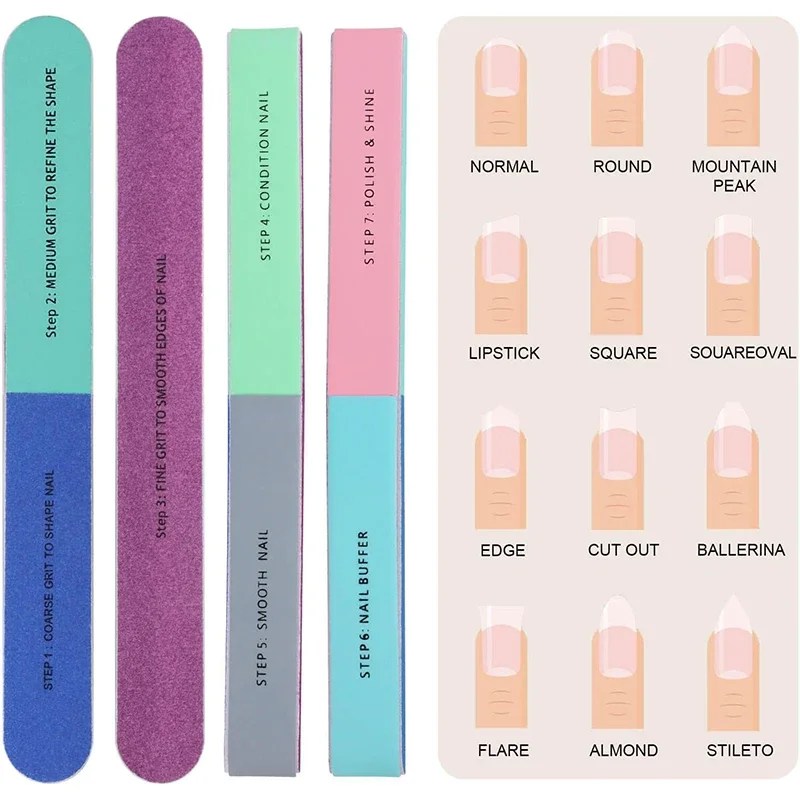 Multi-Functional Nail Buffing Stick, Professional Polishing Block