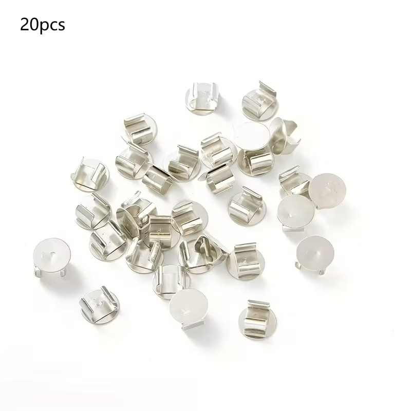 TEMU 20 pezzi di elastici per capelli con base vuote per lavoretti creativi, adatti per creare accessori per capelli e forniture per gioielli per