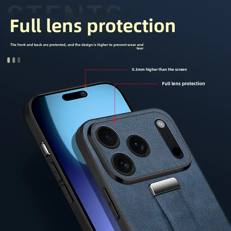 Leather Case For IPhone 17 Series – Full Lens Protection, Rugged Hybrid Cover