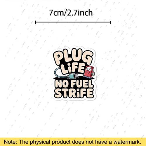 sticker, elektrik prizi ve yakıt pompası tasarımı i̇çerir, ev, ofis, seyahat ve kullanımına uygun. çok yönlü ve şık.