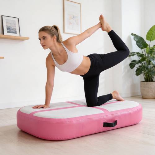 100*60*20cm spor antrenmanı şişme jimnastik matı, yoga, fitness, dans, düşme koruma, tekvando ve akrobatik ön ve arka için