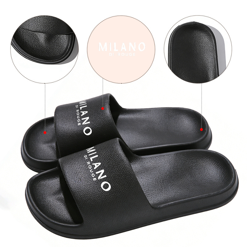 TEMU 1 Pair Di Rouge Unisex Relaxed Eva House Slides, Basic Daily Slip On Slippers, Modern Casual Lifestyle Footwear, Universal Daily Wear Daily ,