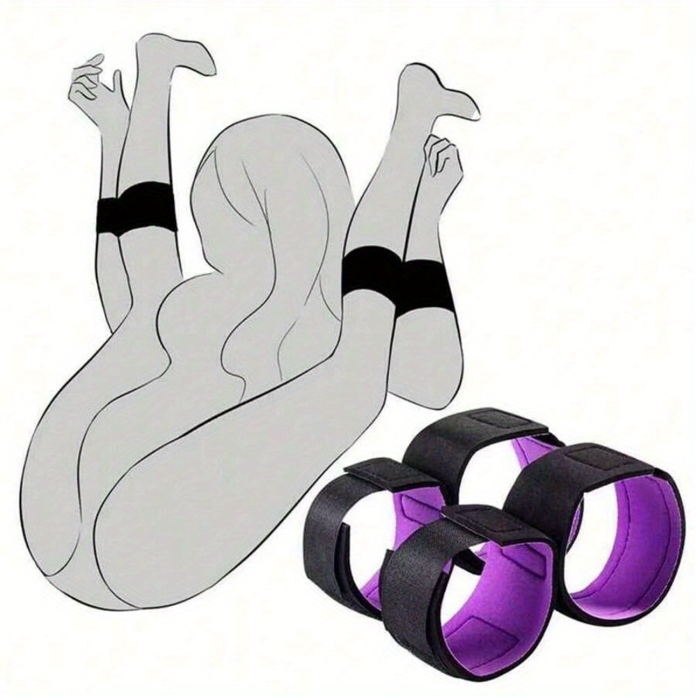 wrist-to-thigh restraints kit, toys adjustable & comfortable bed restraints  cuffs for , furniture toys for bedroom couples women - health & household -  Temu