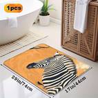 1pc 2pcs sophisticated floor mat caramel hues vibrant orange flat design abstract entryway rug kitchen bath decor non slip easy clean texture mat multiple sizes