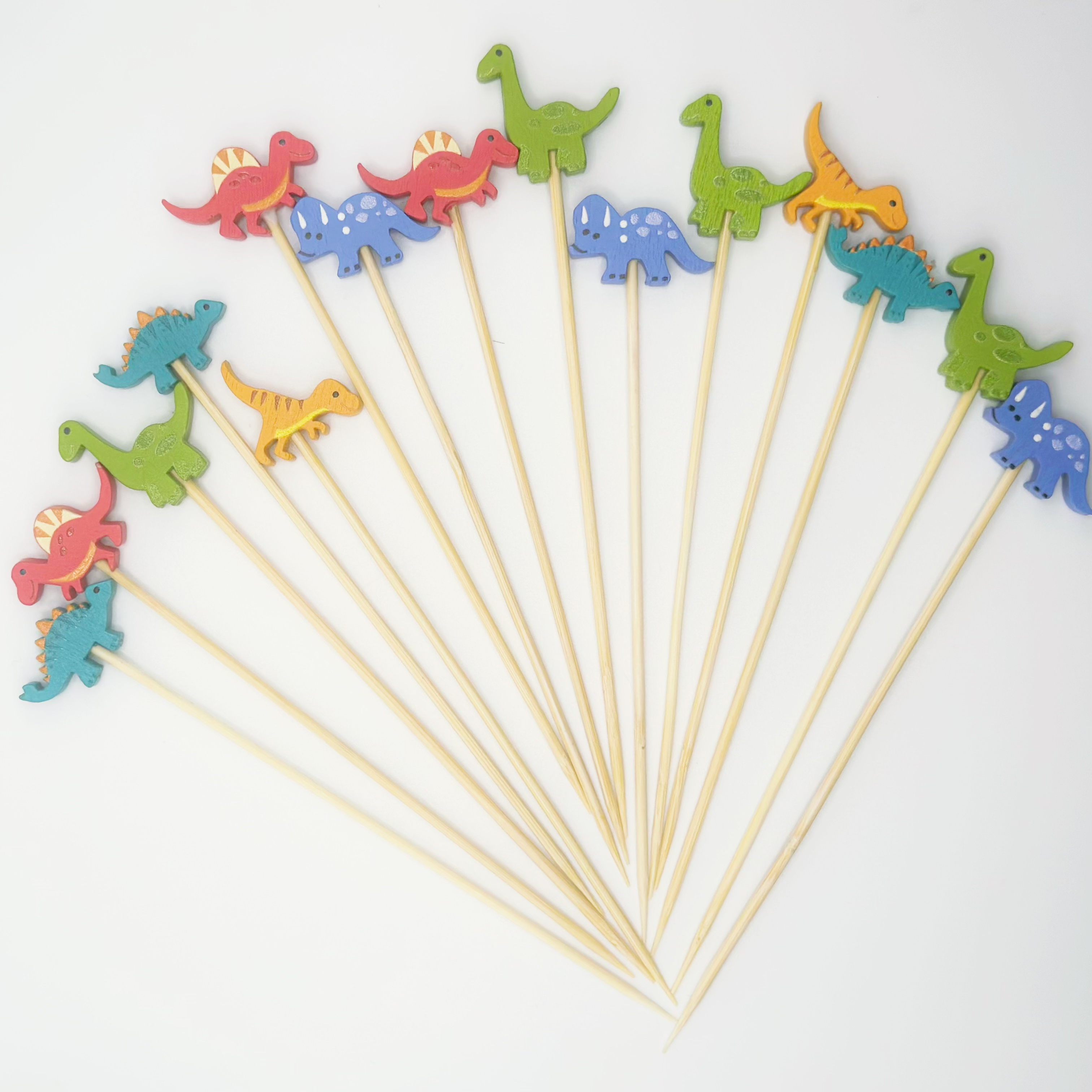 50 stck dinosaurier picks  bambus dino - Temu Germany