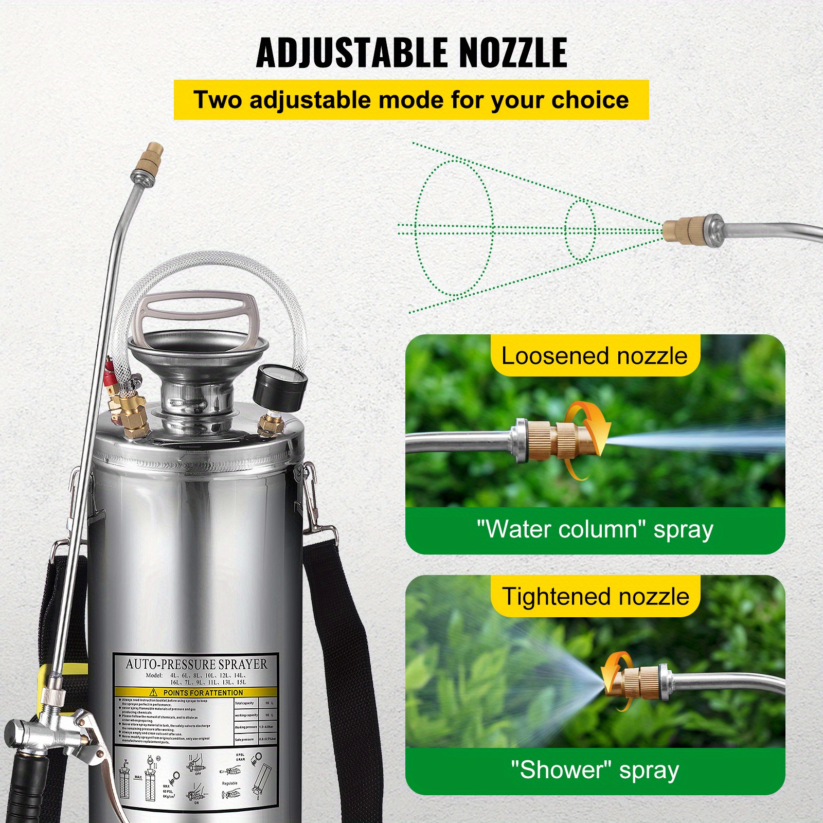 Happybuy Stainless Steel Sprayer