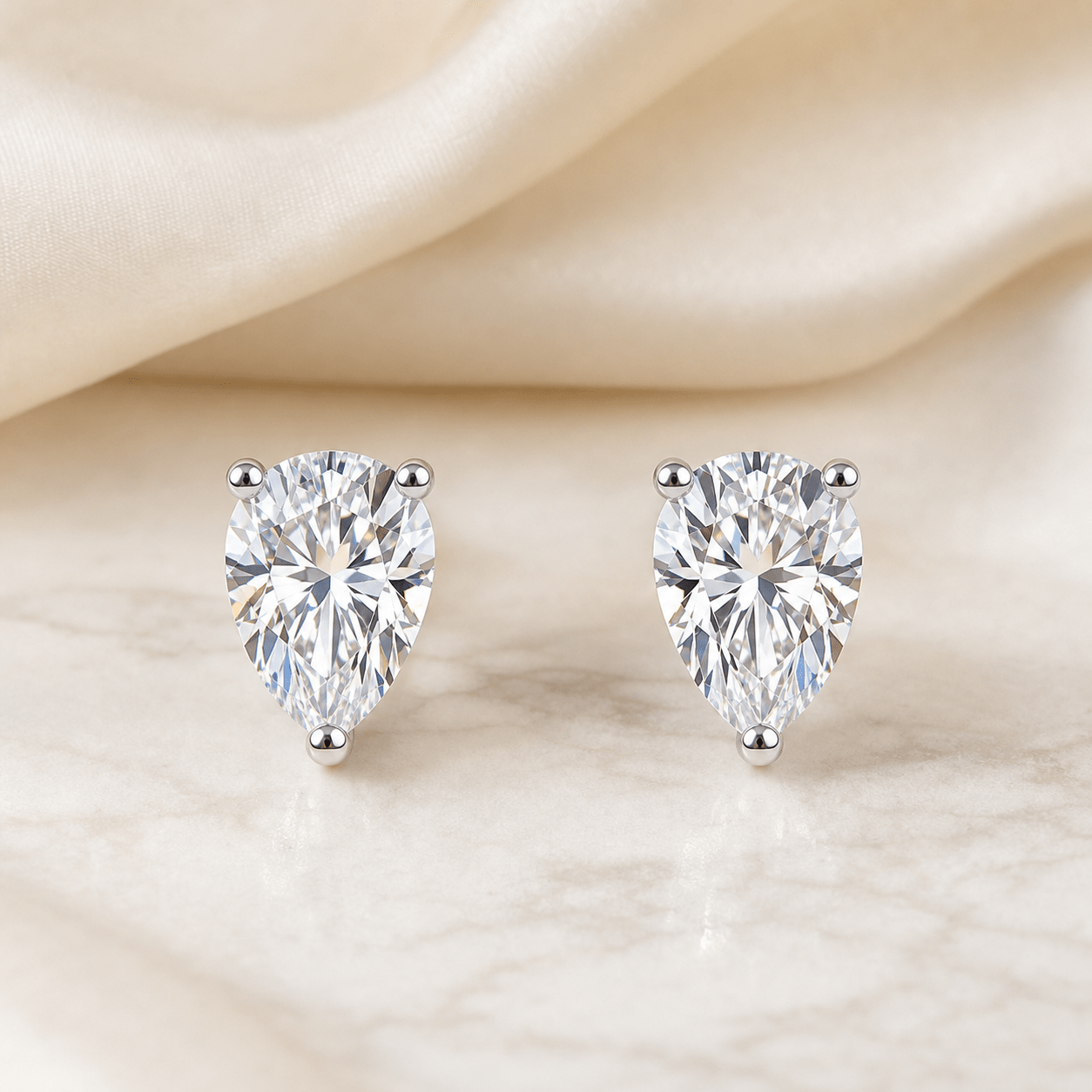 TEMU Une paire de clous d'oreilles S de en Moissanite argentée, bijoux de banquet, cadeau de mariage et de fiançailles pour femme, bijoux de mariée,