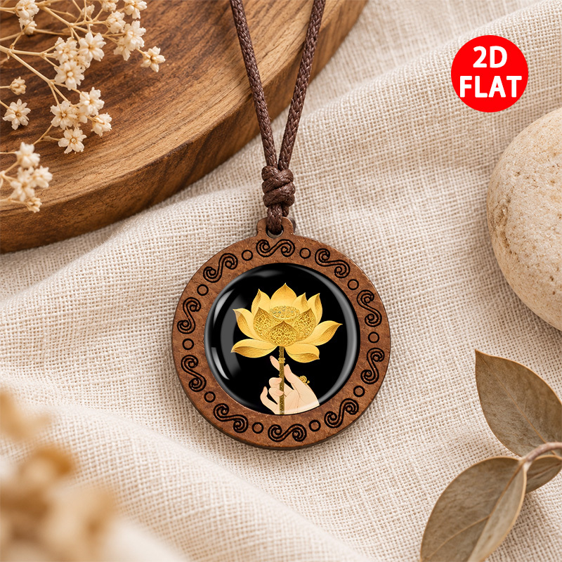 Unisex Buddhist Elements Pendant Necklace