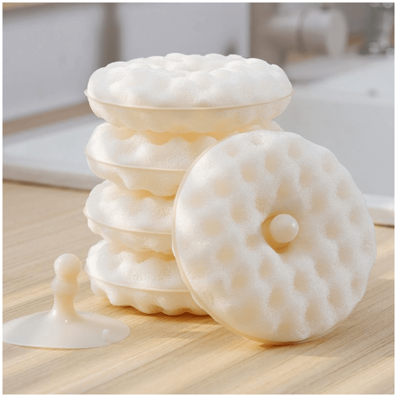 

3pack Multi- Sponge Cleaning Ball Comfortable Sponge Ball Sponge Kitchen Cleaning And Dishwashing Brush