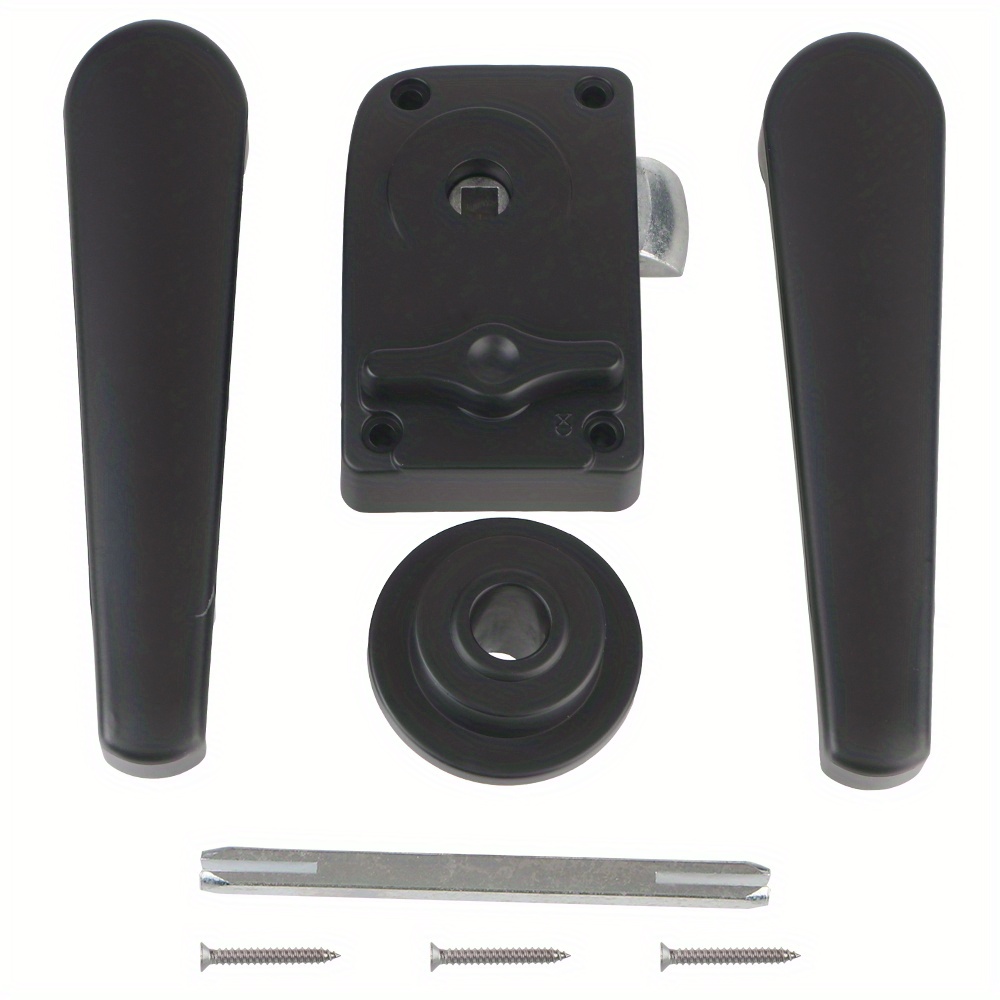 Image of 1pc Of Rv Modification Parts For Vehicles, Including Locks For Rv Bathrooms And Yacht Doors. Universal Car Bathroom Door Lock, Suitable For Rvs, Caravans, And Boats