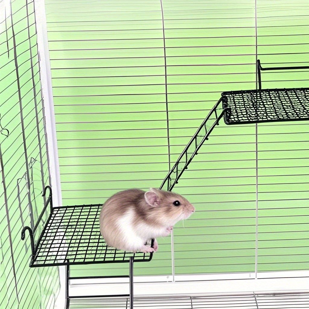 3pcs Stainless Steel Two-Layer Hamster Resting Platform Set