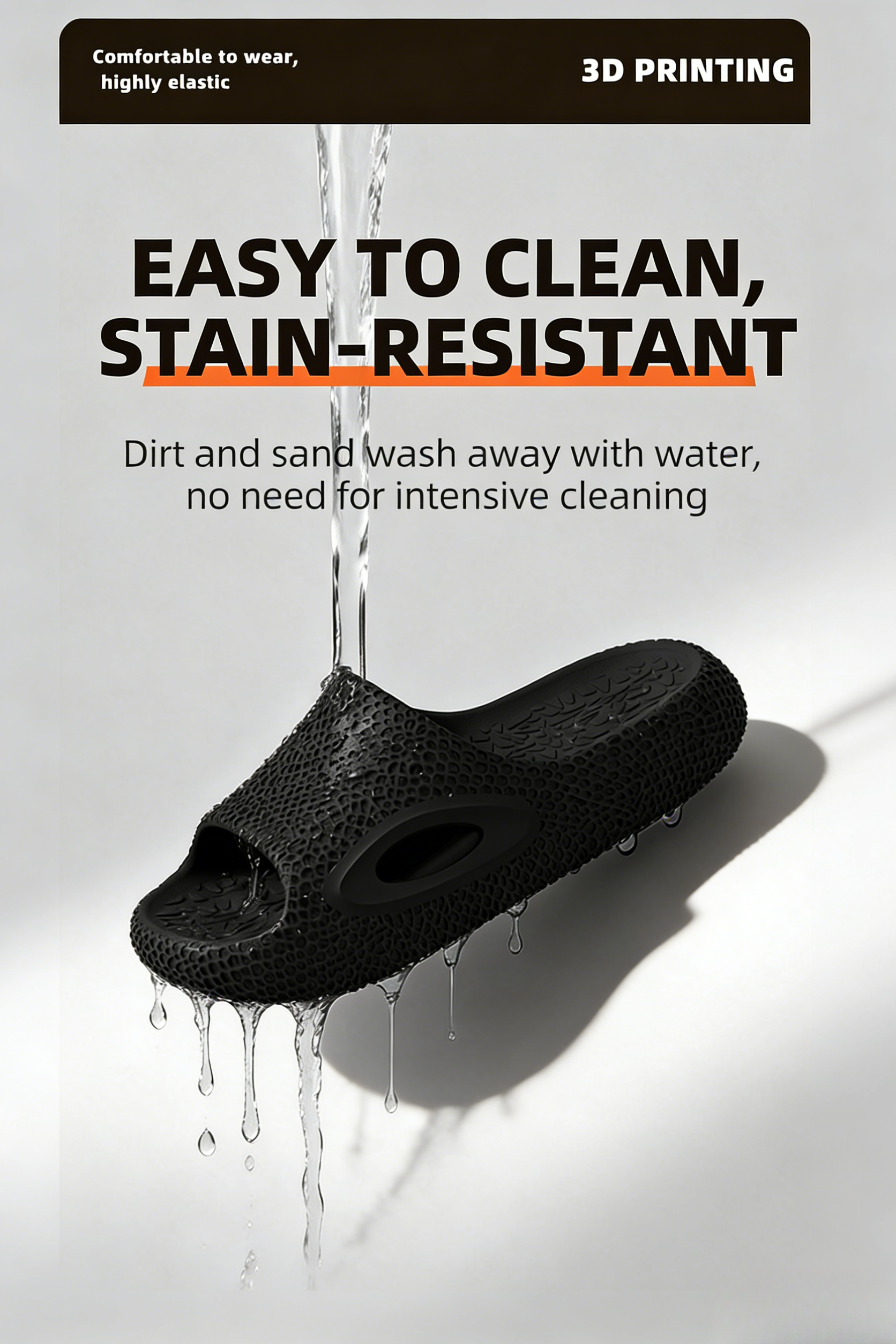 High-End Three-Dimensional Textured Unisex Outdoor Non-Slip Odor-Resistant Silent Couple Summer Cloud-Like Sports Slippers