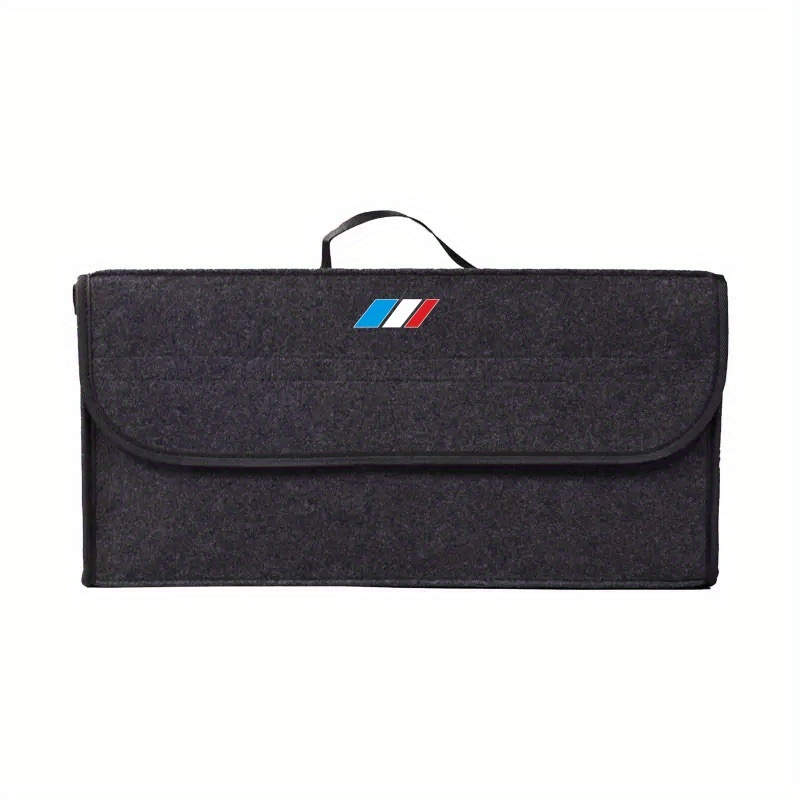 TEMU スポーツスタイル &レッド カートランク フェルト折りたたみ収納ボックス 車用 家庭用キッチン 旅行ストレージバッグ コンテナーバッグ ほとんどのスポーツモデル対応
