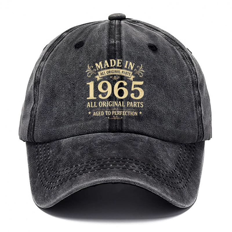 TEMU 1pc Retro Style 1965 Printed Baseball Hat, Hats For Men, Baseball Hat For Women, Baseball Caps, Breathable Caps, Adjustable Dad Hats, Suitable