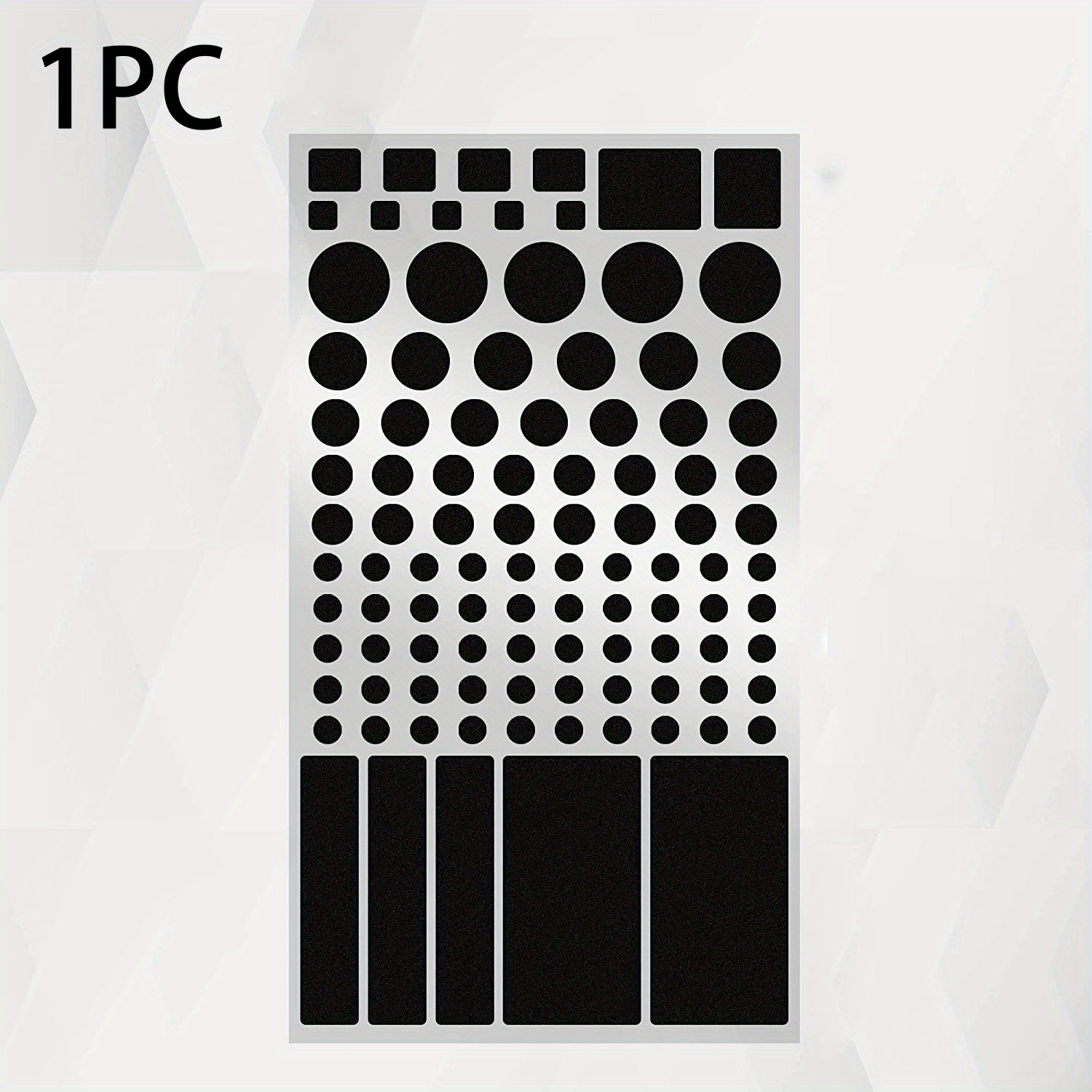 1pc Of Black Light-blocking Sticker Designed For Use On Phones, Computers, Led Lights, And Router Lights.