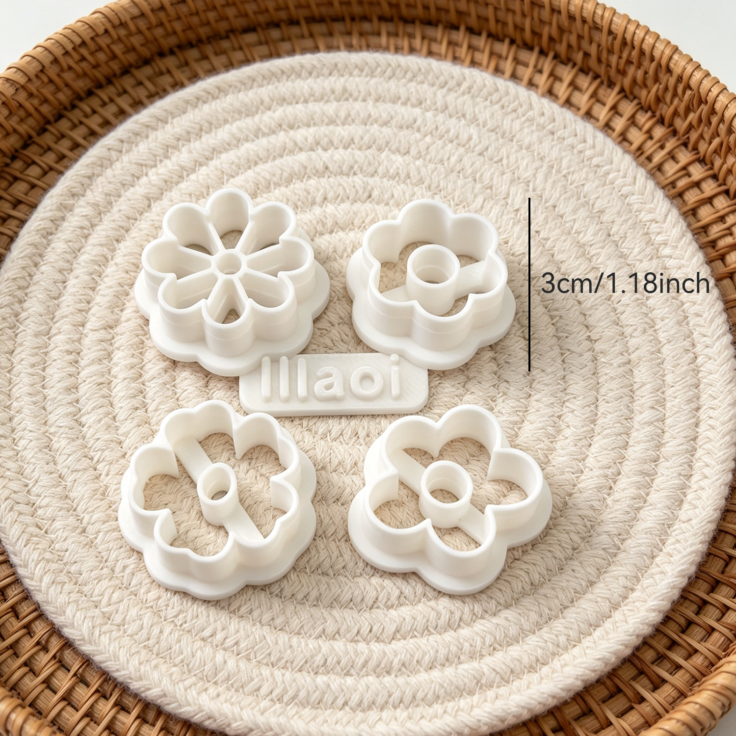 TEMU 5pcs Coupe-pâte polymère thème fleur, Moule à pâte polymère fleur multi-style, Moule à pâte polymère fleur, Moule à pâte polymère printemps,