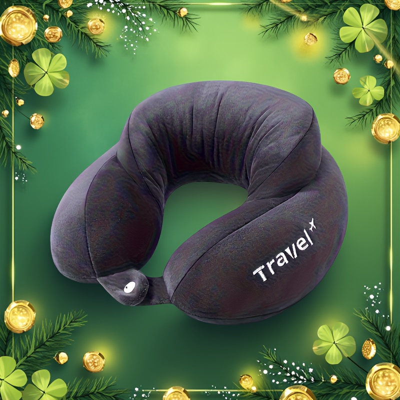 TEMU U-shaped Pillow Travel Pillow Neck Support Pillow Cervical Pillow Airplane U-shaped Pillow Car Sleeping Artifact