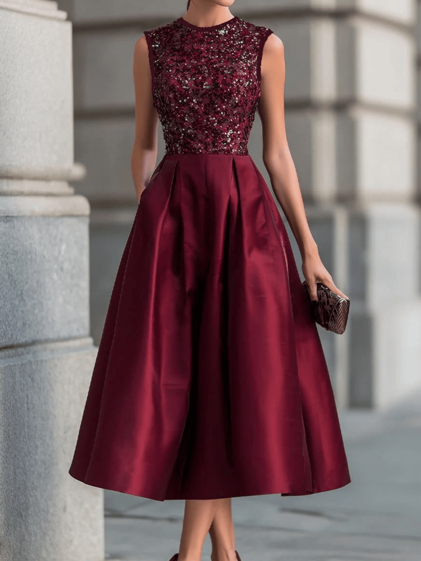 midi formal dress sold on Temu United States