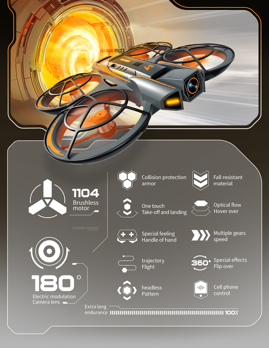 FPV Drone with Professional 4K Dual Camera - GPS Drone, Brushless Motor, One-Touch Takeoff/Landing, 15 Min Flight Time, Optical Flow Positioning, Wi-Fi/APP/Infrared, for Aerial Photography, Racing, Vlogging - Ideal Gift for Adults & Drone Enthusiasts, High Quality Drone, Vlogging Equipment, Highquality Construction, Outdoor Adventure, Stylish Design, Stable Flight, Tech Lovers