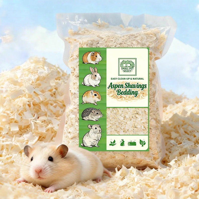 Small Pet Bedding, Dust-Free Premium Aspen Shavings Litter, Soft & Odor-Control - for Hamsters, Guinea Pigs, Rabbits, Reptiles and Various Small Pets. Ultra Absorbent Bedding and Litter Ideal for Cages, Enclosures