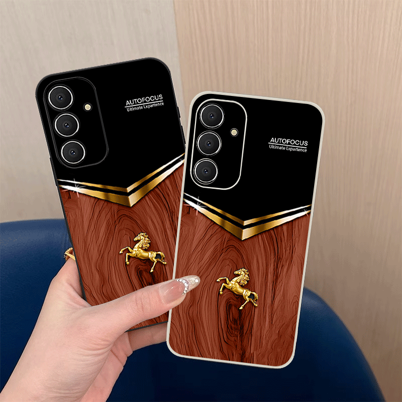 حافظة هاتف - حافظة هاتف واقية TPU متطورة بتصميم حصان حرب لطيف وعصري بسيط لهاتف Samsung Galaxy S26/S25Fe/S25/S25+/S25Ultra/S24/S24Fe/S24Plus/S24Ultra/S23/S23Fe/S23+/S23Ultra/S22/S22+/S22Ultra/S21/S21+/S21Ultra/S20/S20+/S20Fe/S20Ultra/A55/