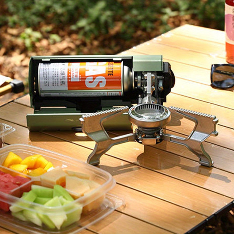foldable gas stove gas tank not included outdoor picnic stove with carrying bag   with safety lock and piezoelectric   device overvoltage protection suitable for outdoor   cooking Product details 3