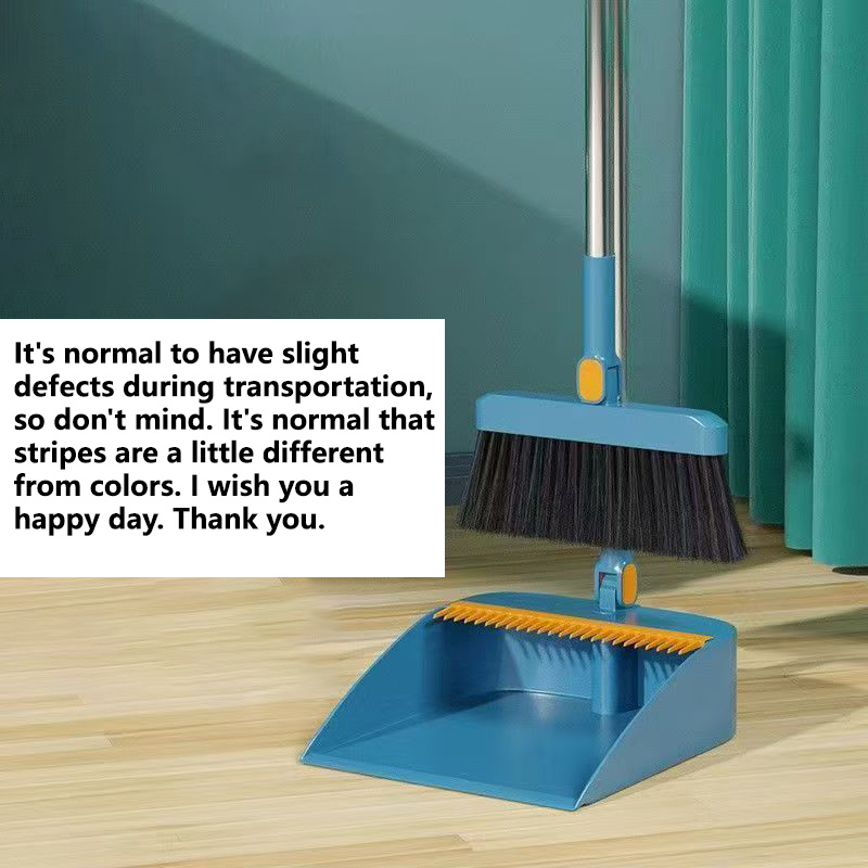 TEMU Broom And Mop Additions, Folding Broom Set, Extra-large And Thick Indoor Dustpan With Rotating Broom Set, Collapsible Broom