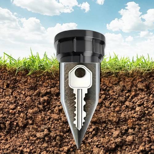 simulated waterproof and underground suitable for gardens lawns and courtyards durable outdoor security device dummy storage material