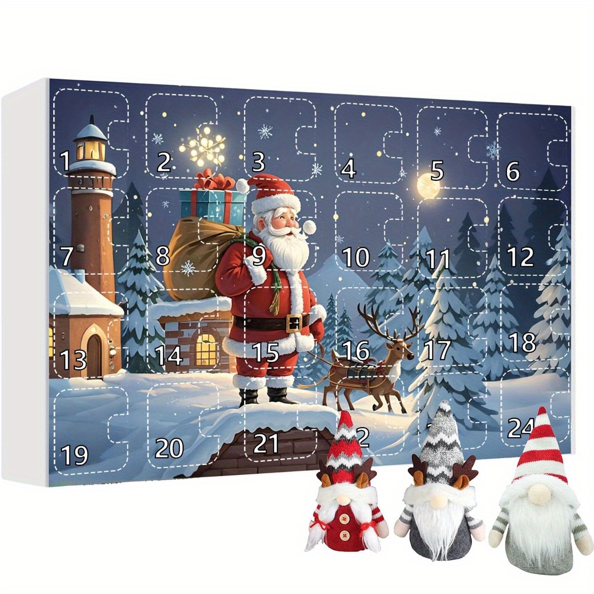 

2024 Christmas Advent Calendar With Collectible Plush Toys - 24-day Countdown, Gift For Adults