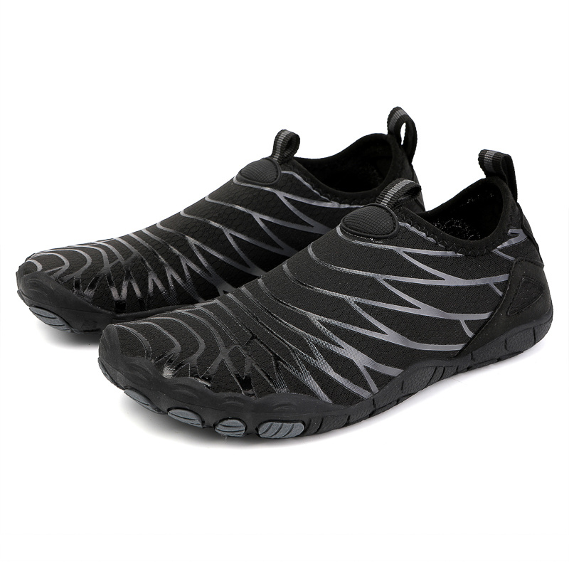 TEMU Men' & Women' Quick- Shoes Suitable For Swimming, Surfing, Beach, Hiking - Non-slip Rubber Sole, Breathable Low-top Sneakers With Wide Sole &