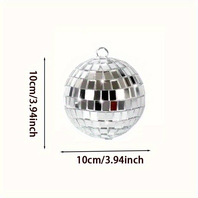 E-shop Retro Disco Kugel aus Glas - Verschiedene Größen (5Cm, 10Cm, 15Cm) - Ideal für Partys, Hochzeiten und - Langlebiger, glänzender Reflektor,