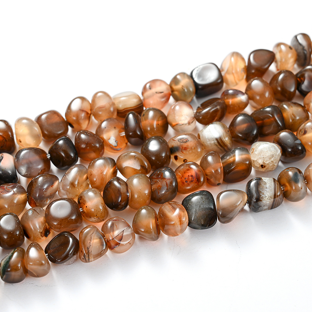 Natural Stone Beads Irregular Agate Multicolor Loose Beads Set