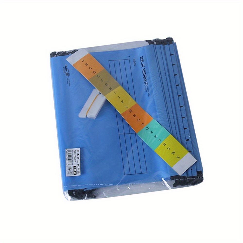 E-shop 12 Stück PVC A4 Schnellaktenordner Neue A4 Hängeaktenordner Trennwände Farbe Zufällig mit Haken A4 Hängeakten