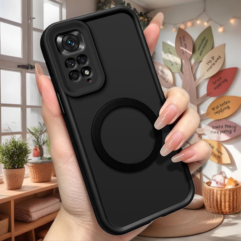 TEMU para Teléfono - de Cobertura Total con Lente Adecuada para Redmi Note 11 11S 11 Pro 11 Pro 5G Anti-Caída a Prueba de Golpes Cubierta Magnética