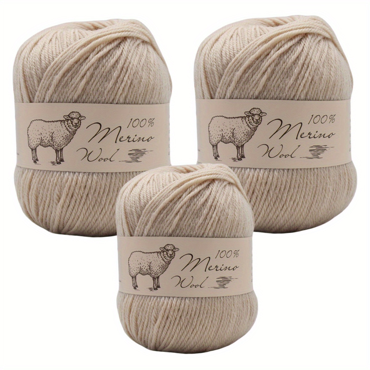 3pcs 100% Merino Wool Yarn, Medium-fine, Multicolor Gradient For Knitting And Crochet, Perfect For Sweaters, Scarves, Hats Soft 250g/8.82oz
