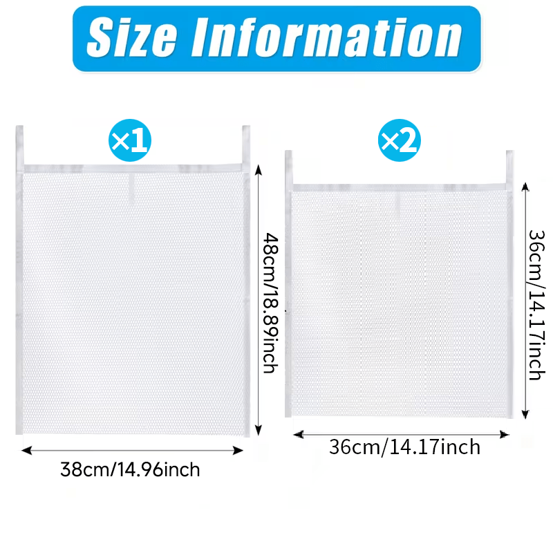 Image of Organize Pool, Noodles, Floaties, And Equipment With This 3pcs Set Of Mesh Storage Bags. Keep Above-ground Pool, Noodles, Floaties, And Gear With Mesh Swimming Bags
