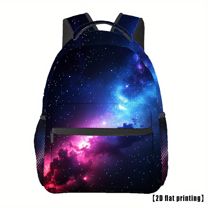 TEMU Lightweight Design, Trendy Print Backpack - Durable & Lightweight, Ideal For Travel And School, Machine Washable, With Adjustable Straps, Laptop
