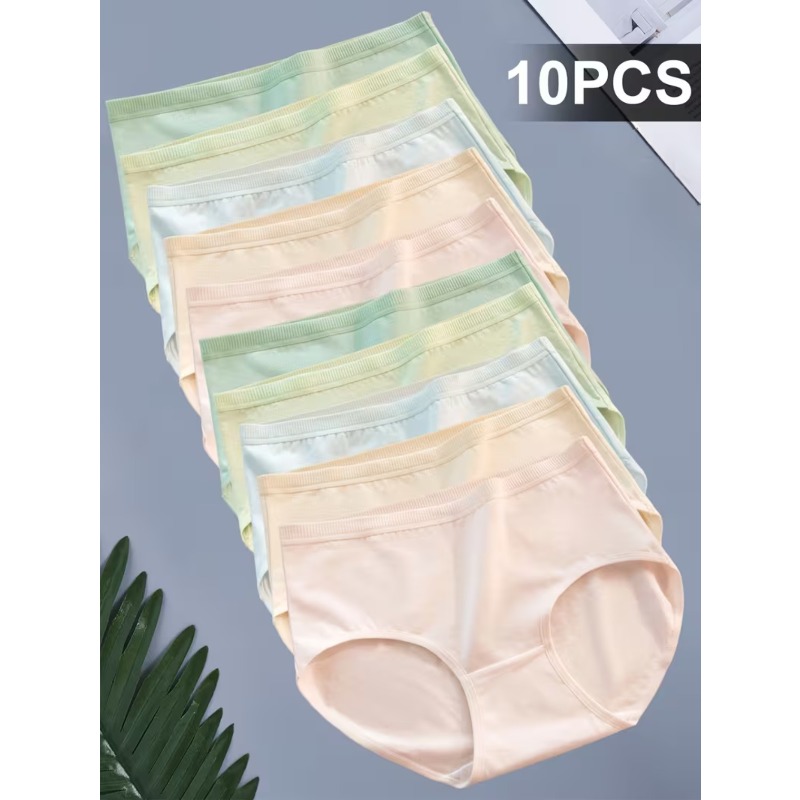 Women's Cotton Underwear 10PCS — Pastel Colors