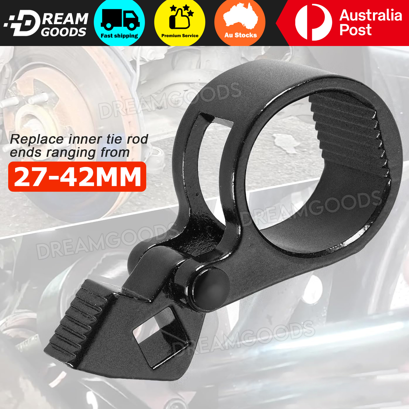 TEMU Inner Tie Rod Removal Tool End Remover Wrench Tool 27- 42mm Steering Rod Rack Universal Dream