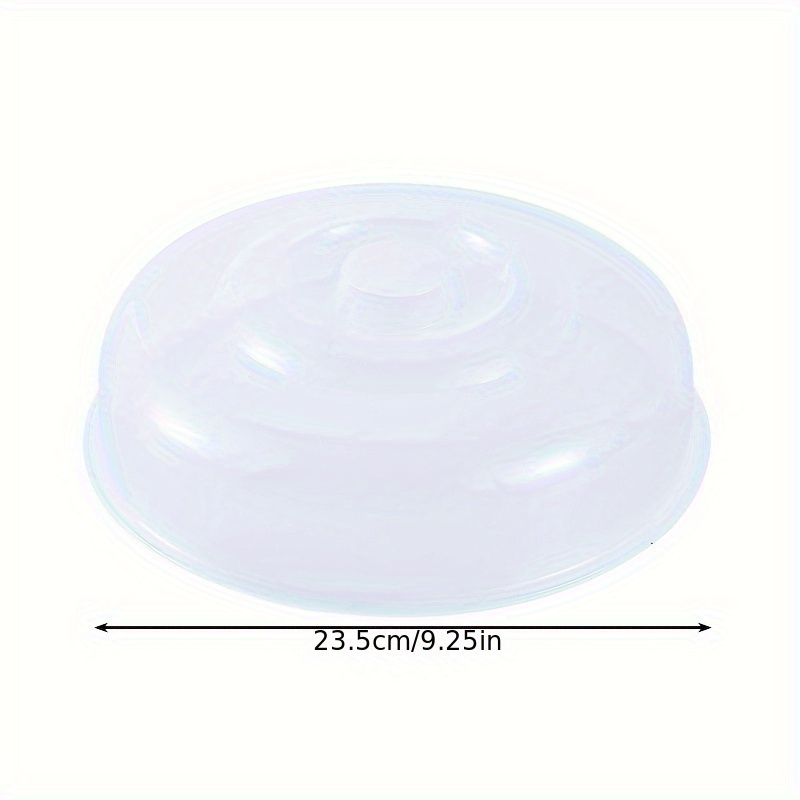 TEMU 2pcs Microwave-safe Round Plastic Bowl Lids - Transparent Food Preserving Covers, Suitable For Kitchen And Restaurant