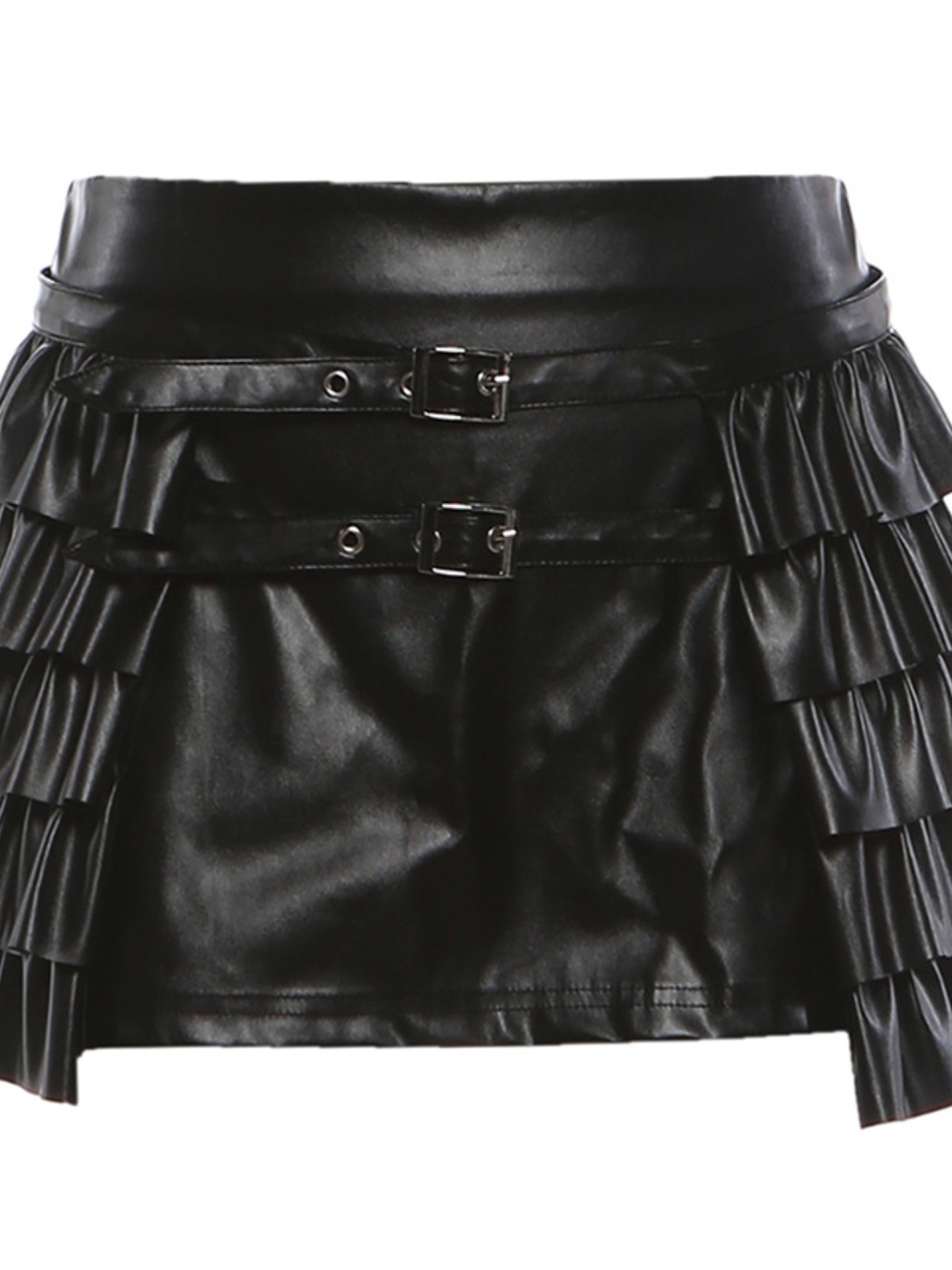 Cool And Spicy Women'S Asymmetrical Mini Skirt, Low-Rise Glossy Skirt with Figure-Flattering Design, Perfect Y2K Skirt for Parties, Shopping Dates, And Trendy Night Out Looks