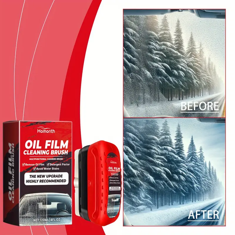 5pcs oil film remover removes dirt car glass sponge cleaning brush windshield oil film stain remover glass oil film cleaning brush details 3