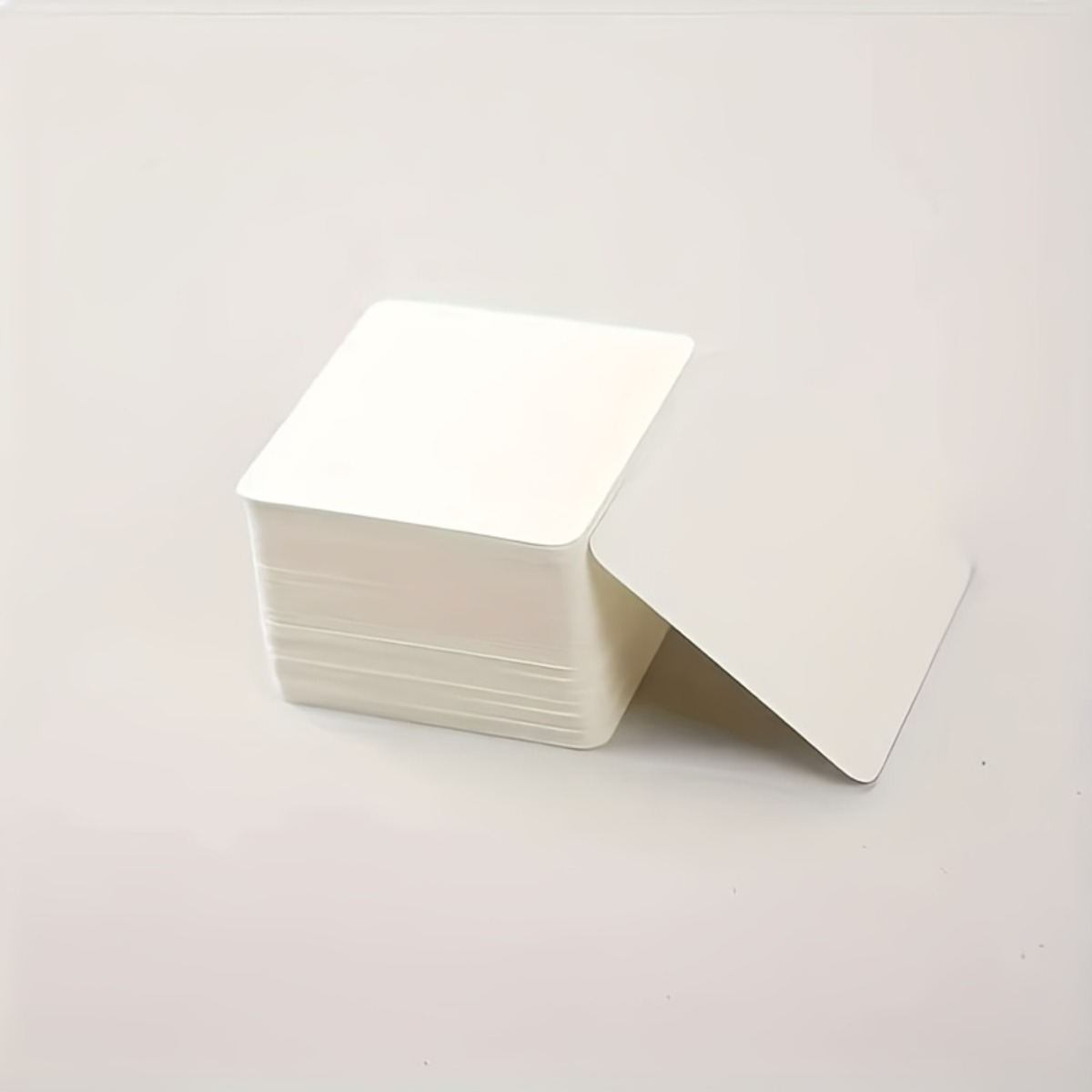 TEMU 30 High-quality White Blank Postcards, Approximately 8cm*8cm, Suitable For Hand-painted Art And Greetings - Cardboard, Ideal For Christmas,