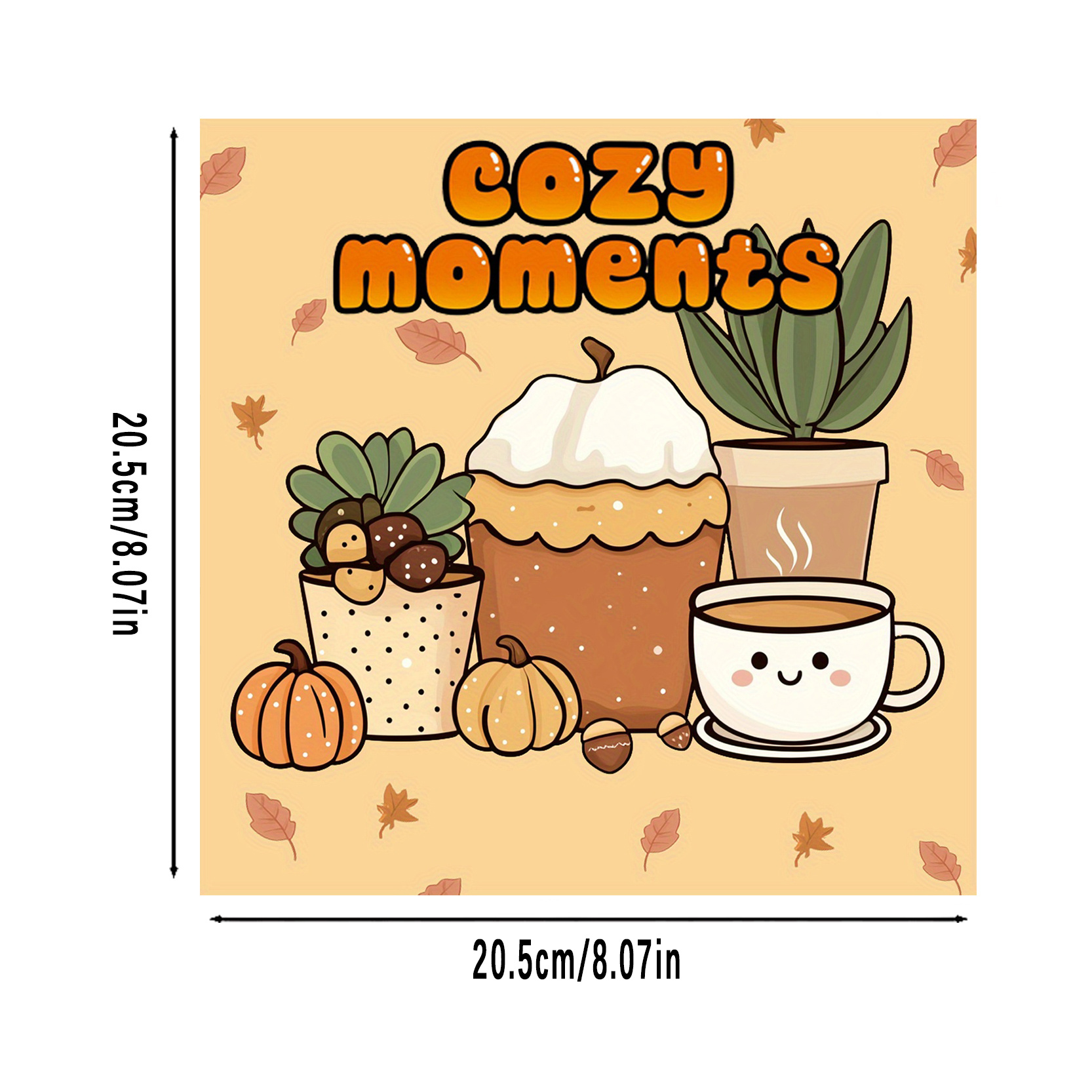 

Room Decor 1pc Cozy Moments Adult Coloring Book - 22 Pages, Art, Personalized Cover, Paper Material, Ideal Gift For Valentine's, Christmas, Halloween, Suitable For 14+