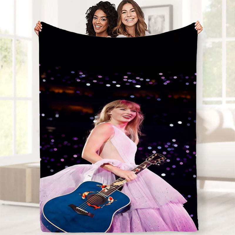 

Soft Flannel Shawl Blanket Featuring A Popular Singer' - Cozy, Warm, And Suitable For All - The Perfect Nap Blanket Or Decorative Piece - An Ideal Gift For Birthdays And Holidays.