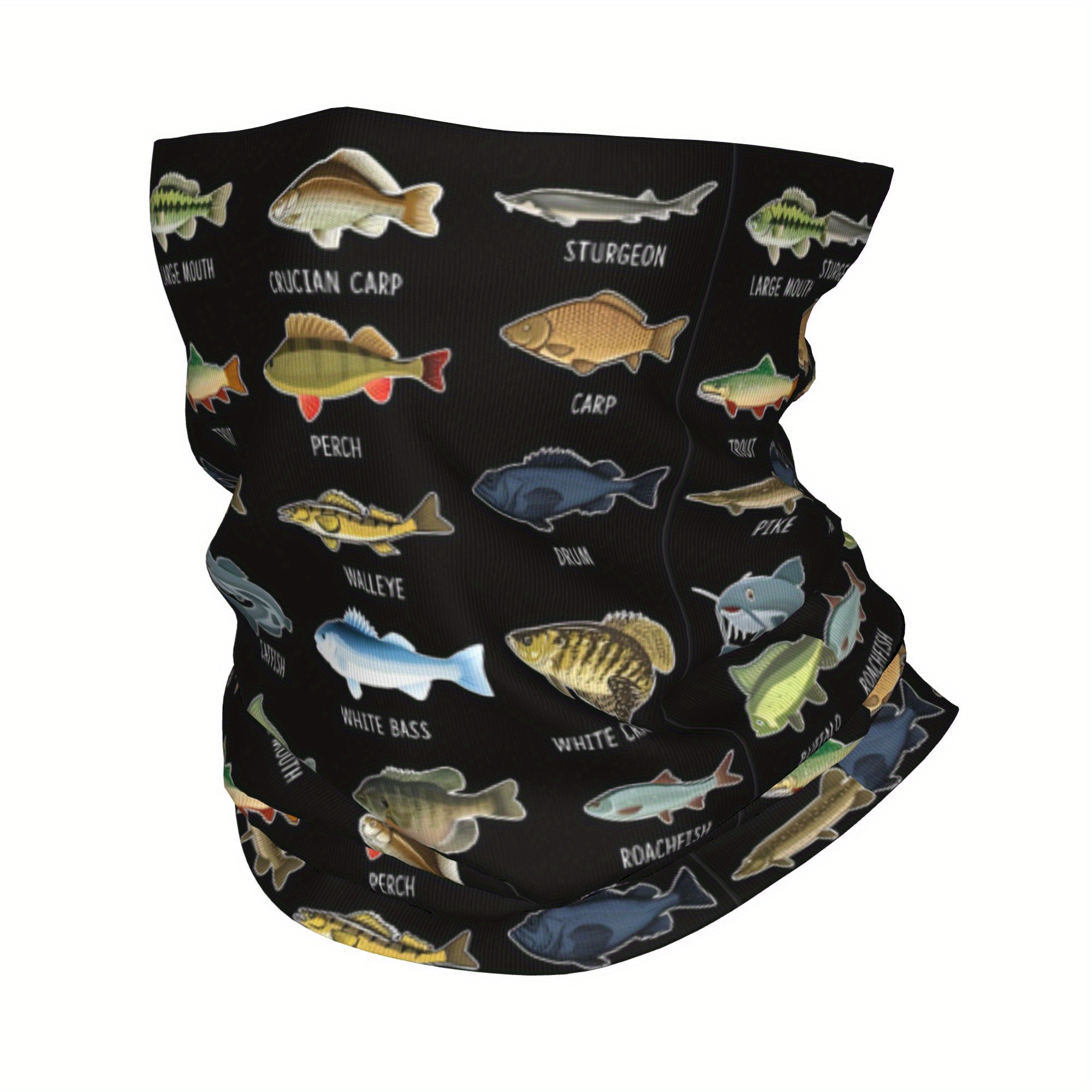 Image of 2d Print Design Types Of Fishing Wrap Scarf Balaclava Cycling Unisex Adult Breathable